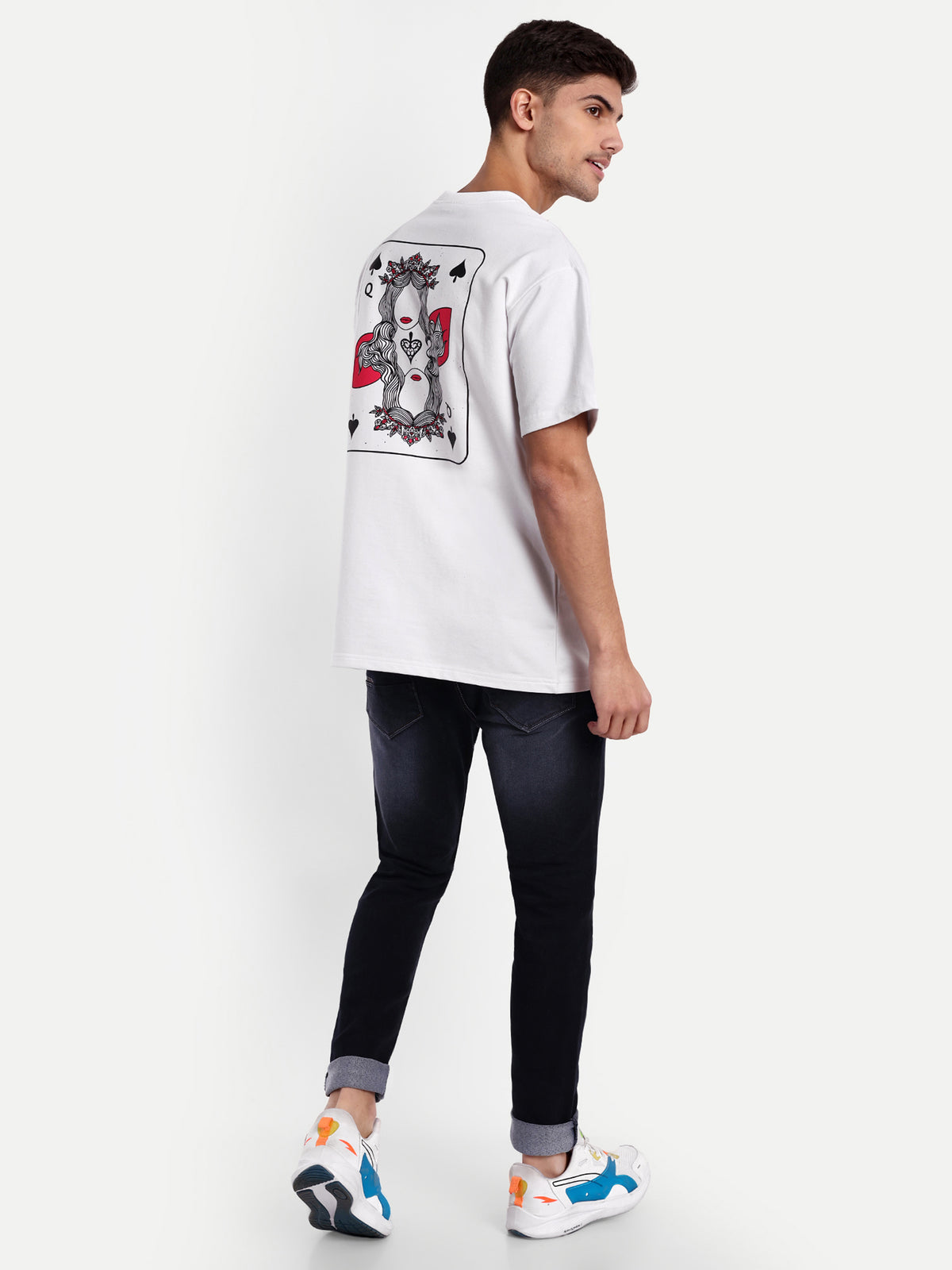 Spade Queen White Oversized T-shirt