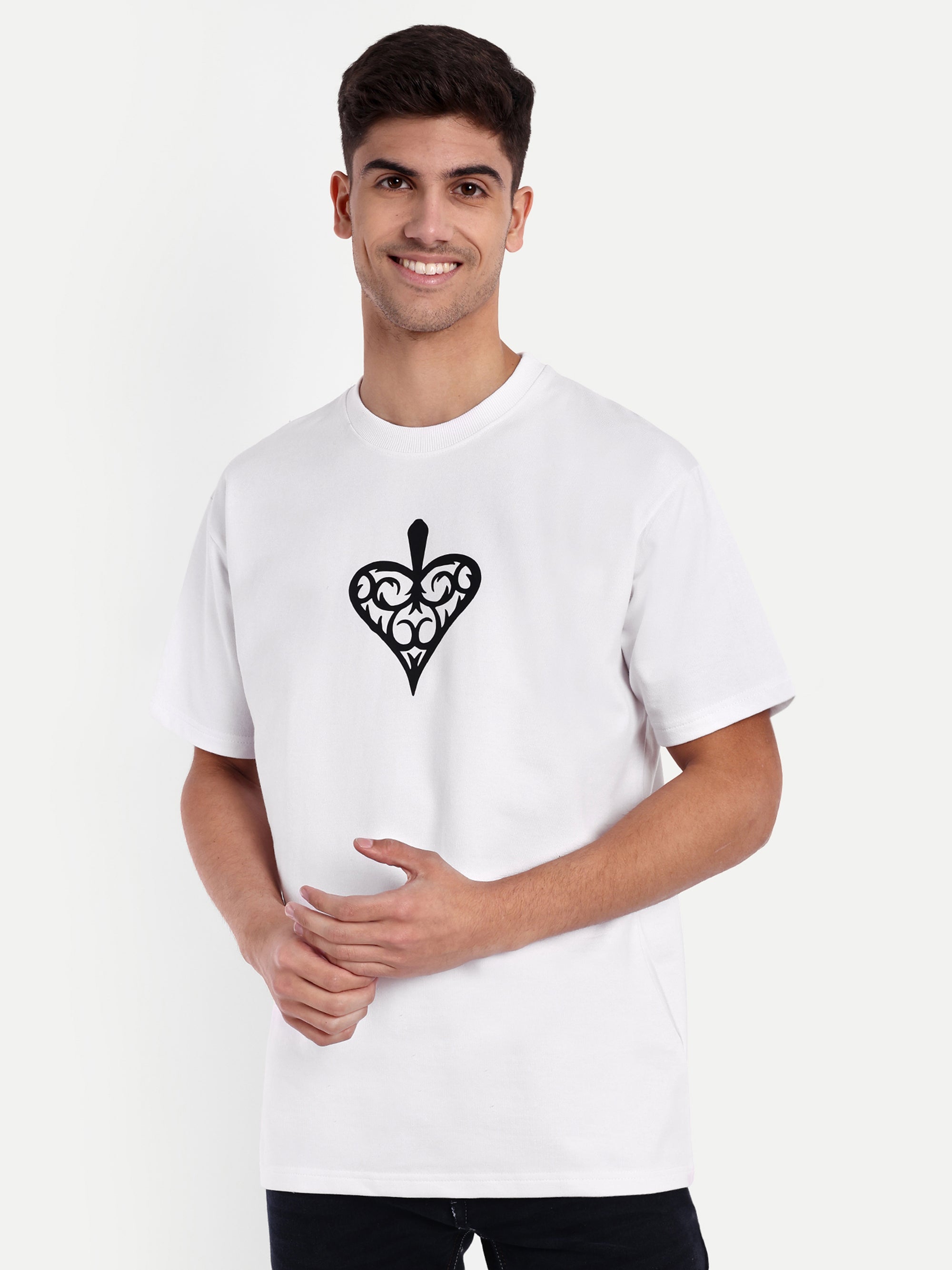 Spade Queen White Oversized T-shirt