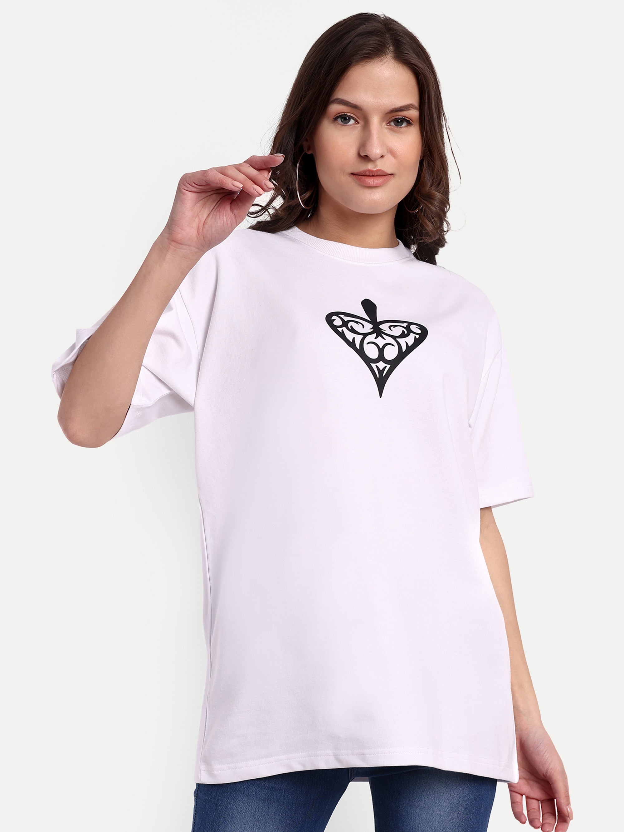 Spade Queen White Oversized T-shirt