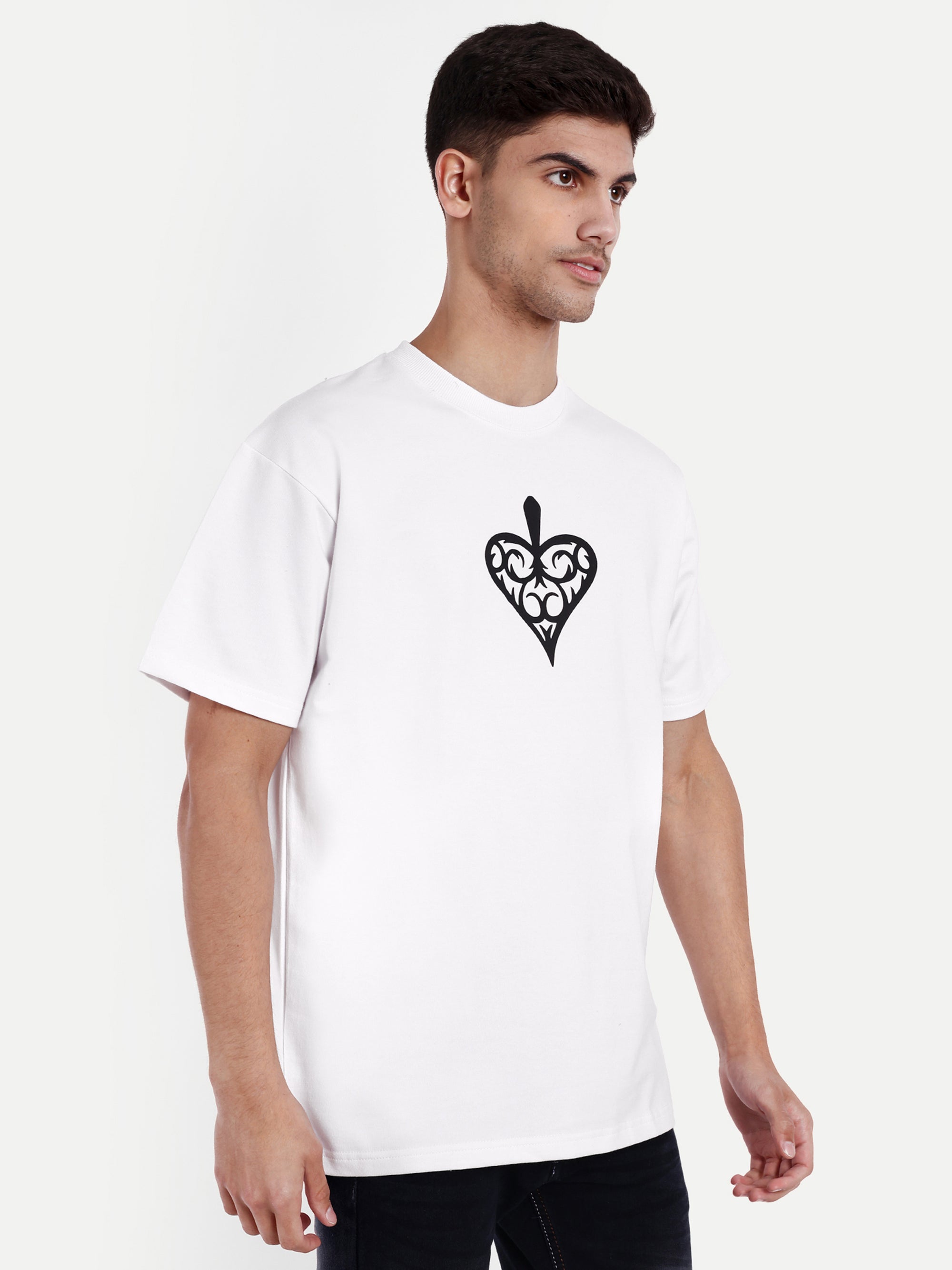 Spade Queen White Oversized T-shirt