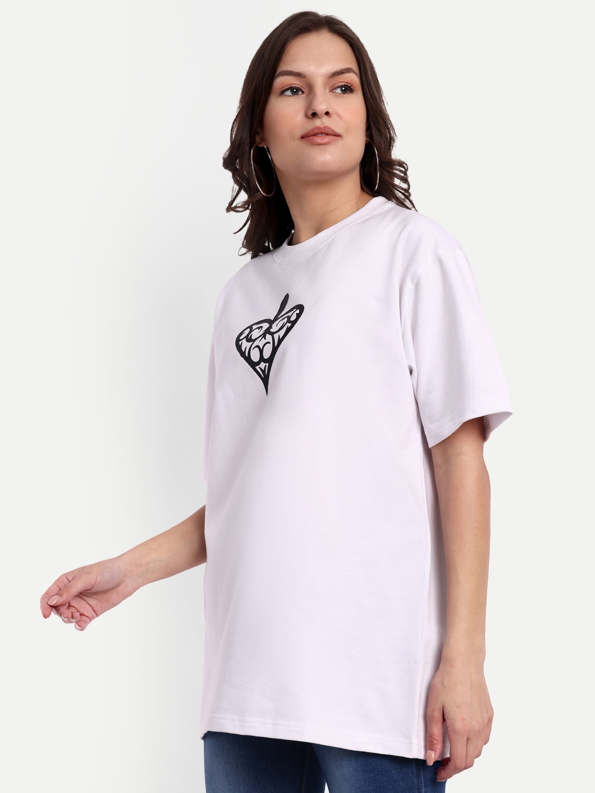 Spade Queen White Oversized T-shirt
