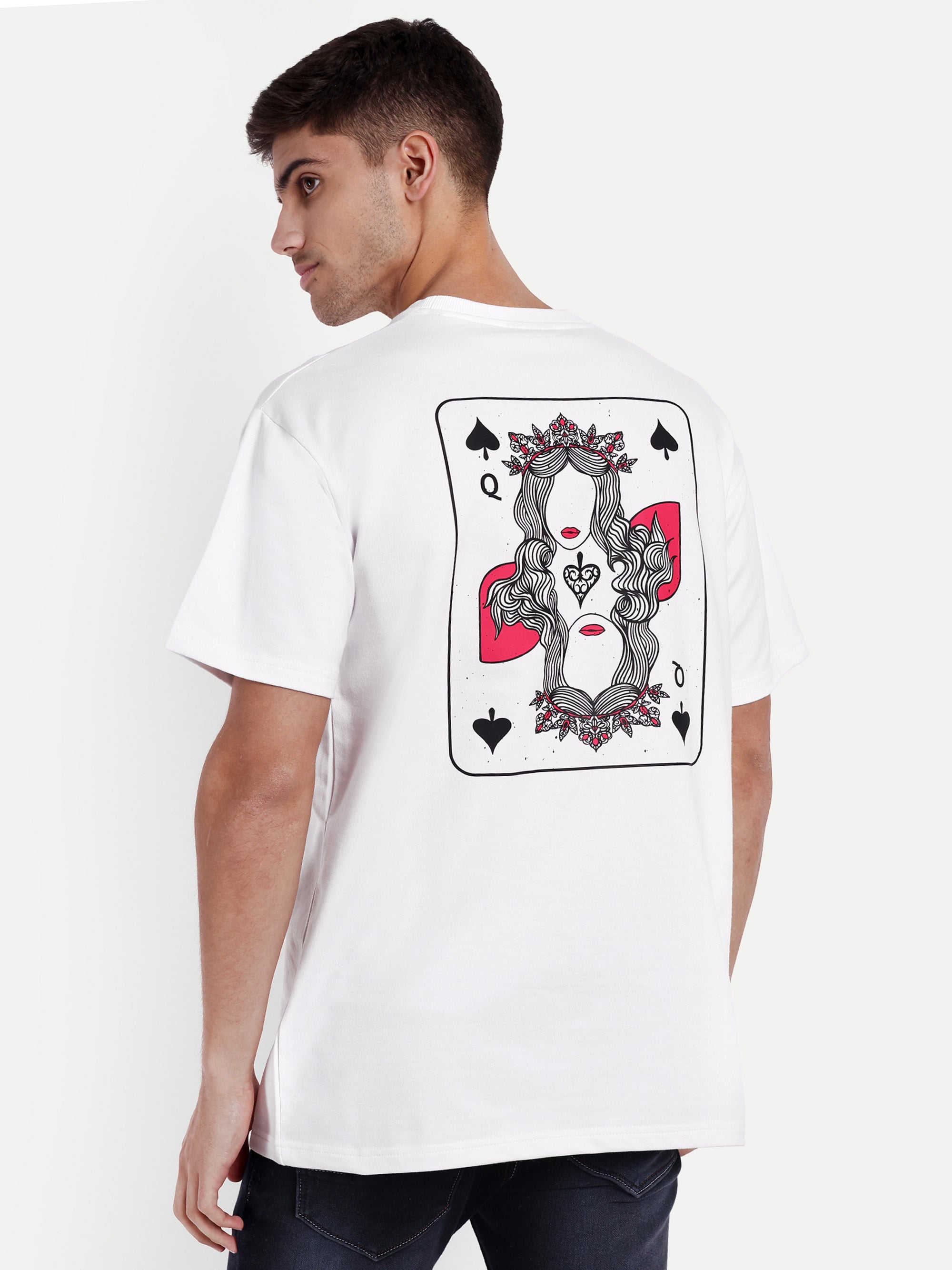Spade Queen White Oversized T-shirt